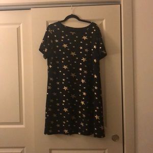 Black and gold stars dress
